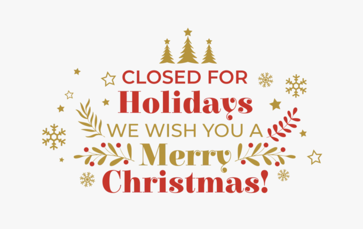 PMW Office now closed for Christmas holidays