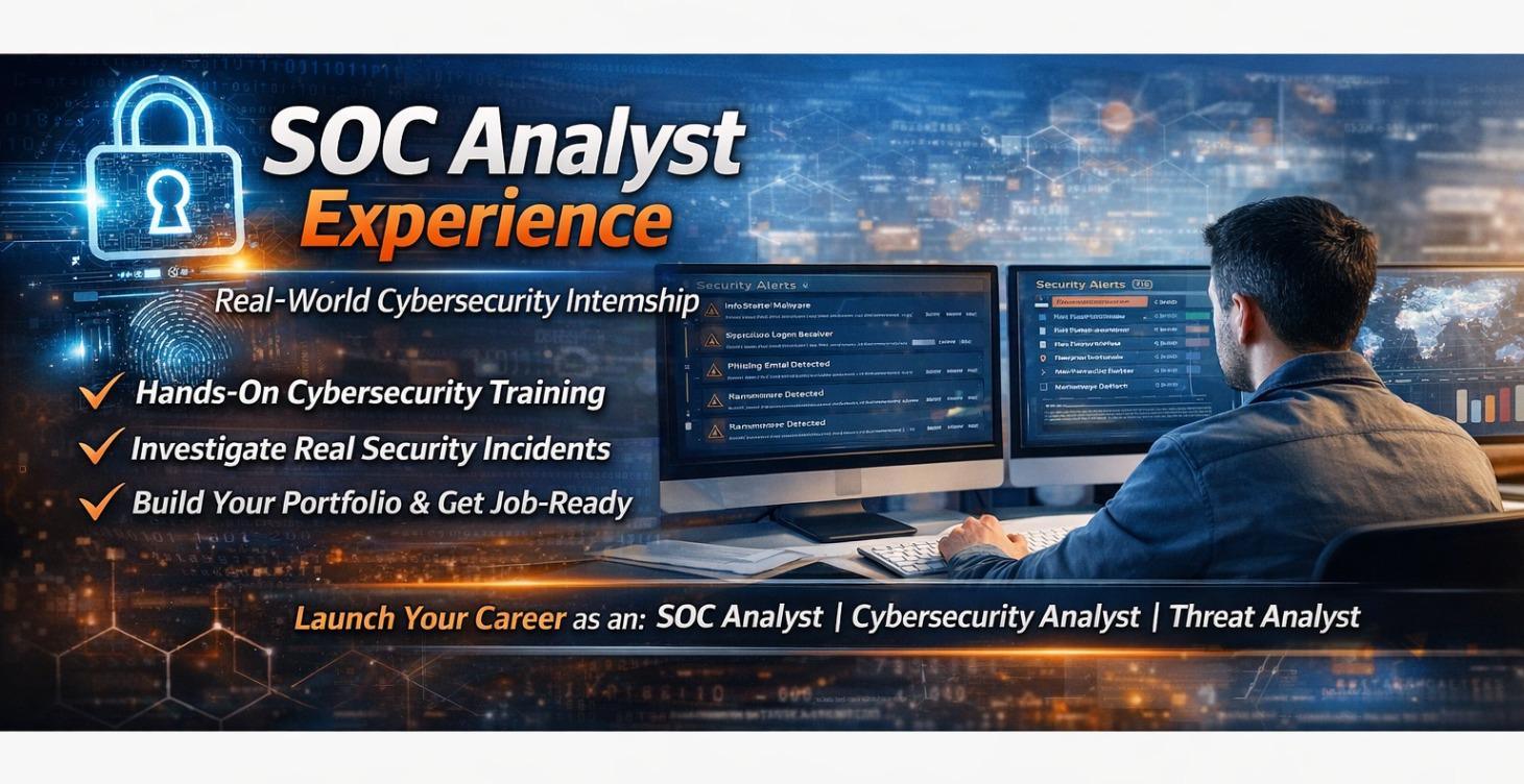 SOC Analyst - Real-World Cybersecurity Internship