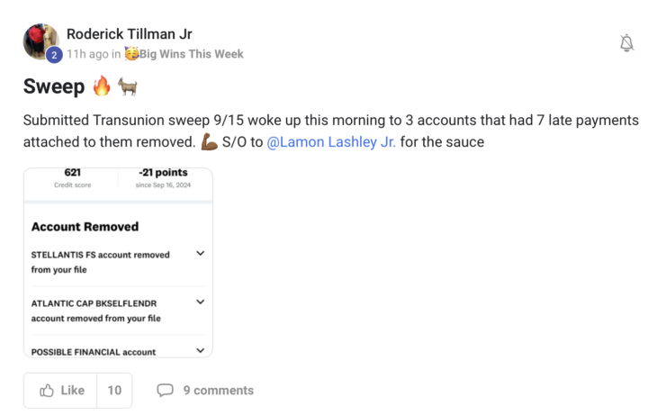 7 Day Credit Sweep Step By Step 🧹🔥