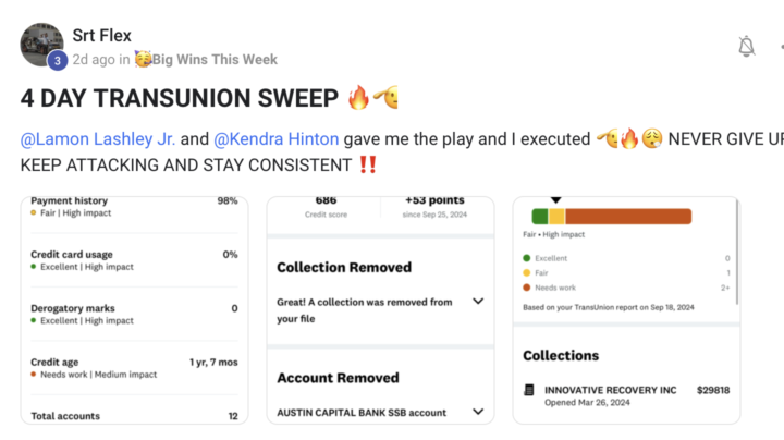 4 Day Credit Sweep Step By Step 🧹🔥