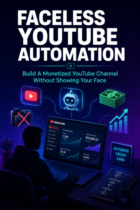 Build a Faceless YouTube Channel That Makes Money — Without Ever Showing Your Face