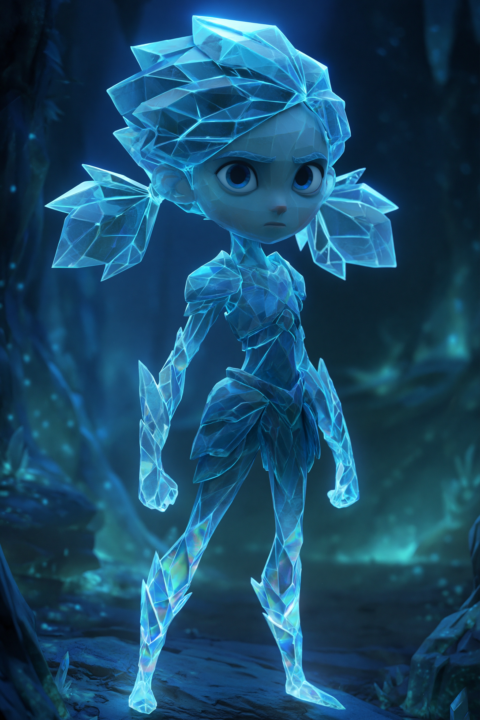 Meshy AI | 2D to 3d Conversion | Magma Boy | Crystal Design