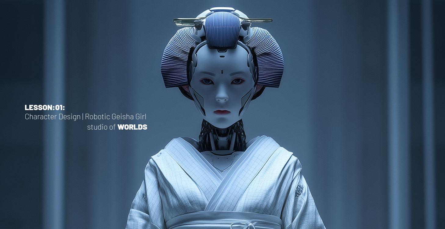 LESSON 01: Character Design | Robotic Geisha Girl