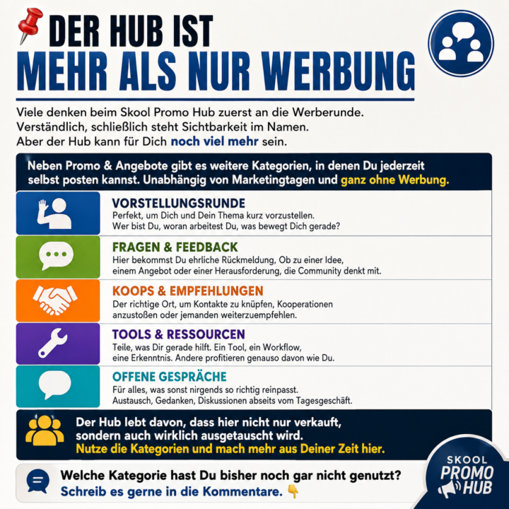 📌 Der Hub ist mehr als nur Werbung