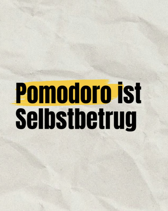 Neuer LinkedIn Post | Pomodoro ist Beschäftigungstherapie