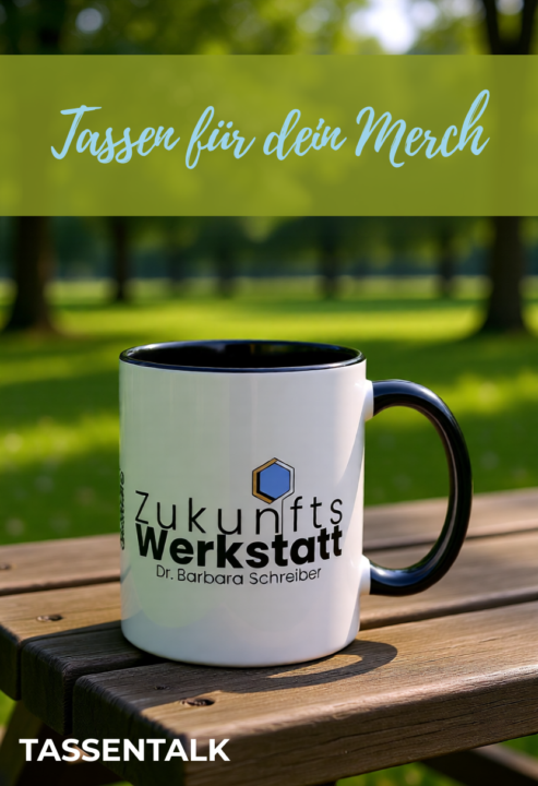 Personalisierte Merch-Tassen mit Logo & QR-Code – Perfekt für deine Firma, Verein oder Community! 🚀