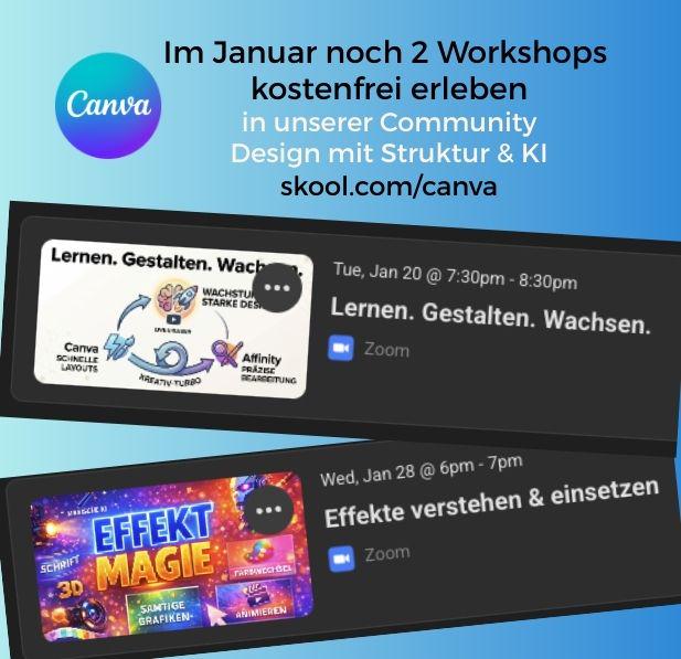 Canva und Affinity live erleben - Sei dabei!