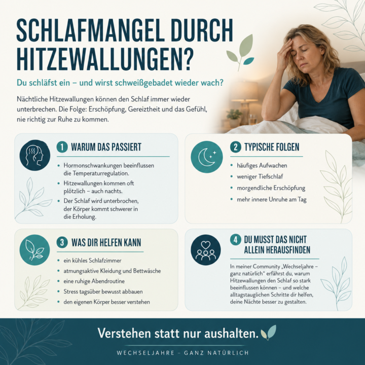 Schlafmangel durch Hitzewallungen?