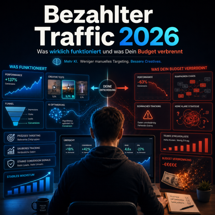 Bezahlter Traffic 2026: Was wirklich funktioniert und was Dein Budget verbrennt