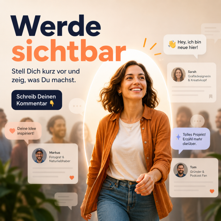 Noch unsichtbar? Das ändern wir jetzt. 👀