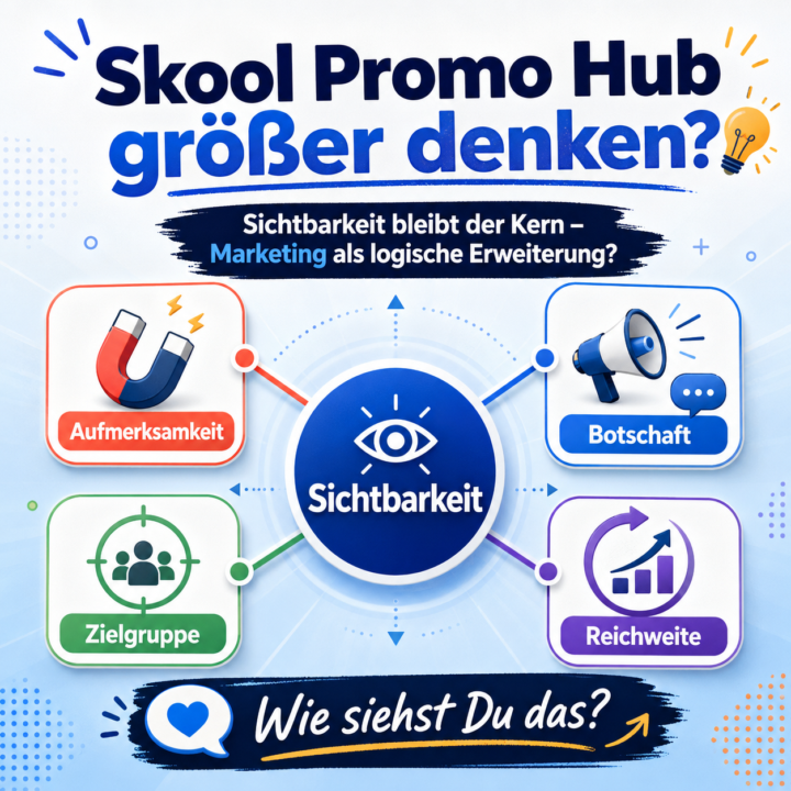 Soll der Skool Promo Hub größer denken? 🤔