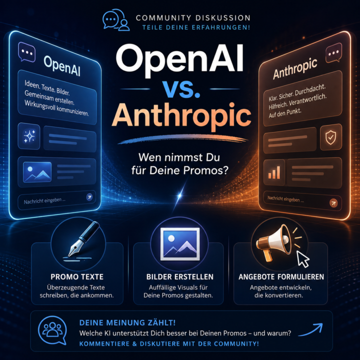 OpenAI gegen Anthropic: Wen nimmst Du für Deine Promos?