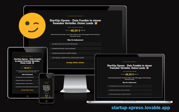 🖤🔥 Black Friday Deal - Leads einsammeln! 