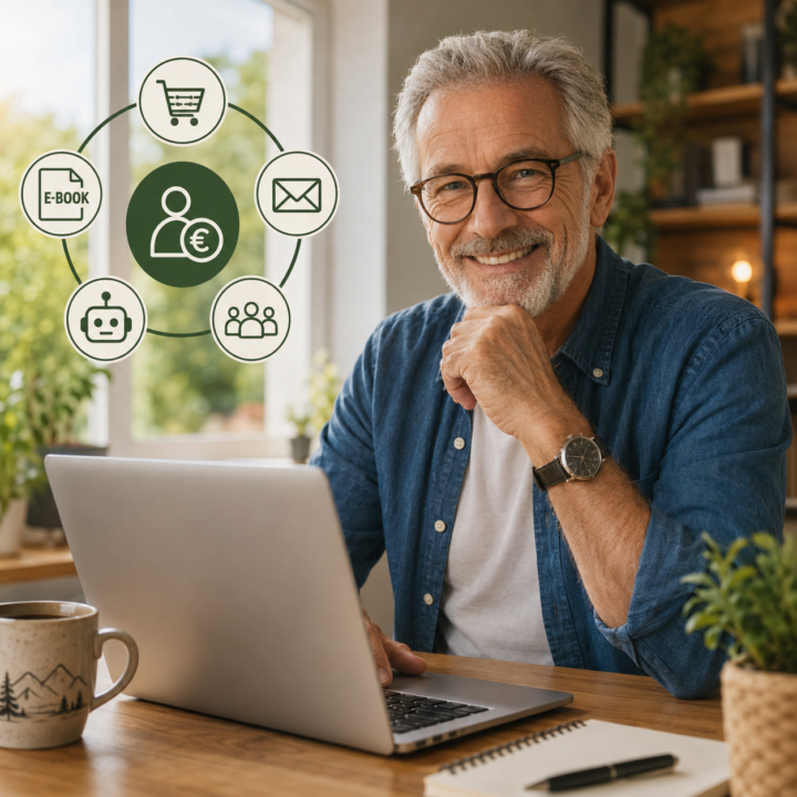 Ab 50 nebenbei Geld verdienen, ohne Technik-Vorkenntnisse und ohne Hustle-Stress