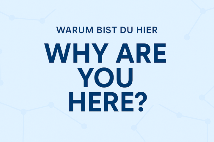 Let’s Talk: Warum wir hier sind / Let’s Talk: Why We’re Here