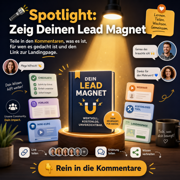 🔦 Spotlight: Zeig Deinen Lead-Magnet