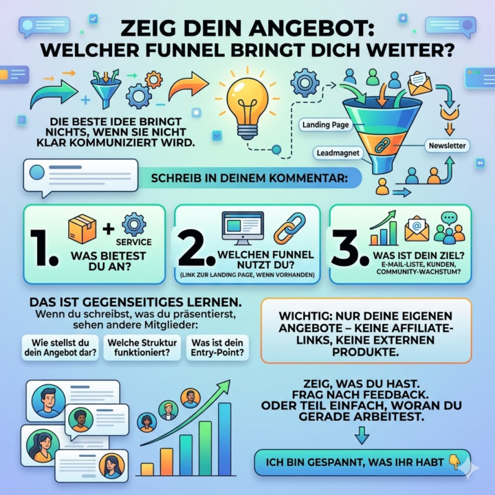 🎯 Zeig Dein Angebot: Welcher Funnel bringt Dich weiter?