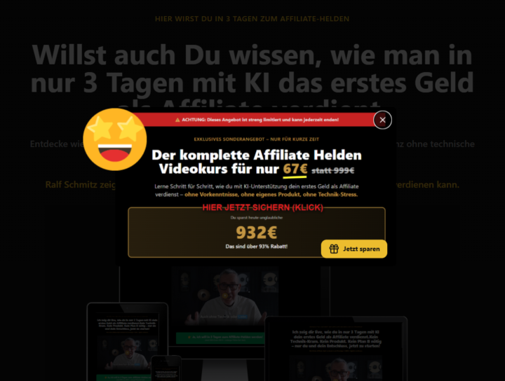 🚨 Verrückt! Unglaublicher Preissturz bei Ralf Schmitz!