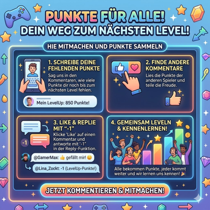 Wer ist hier eigentlich noch weit vom nächsten Level entfernt? 👀