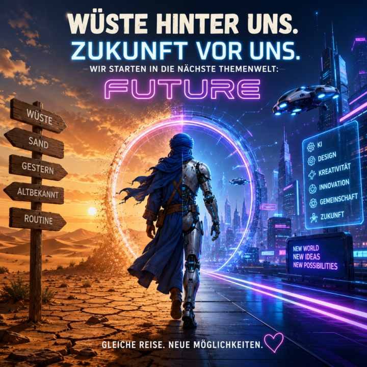 Themenwelt-Wechsel in der Community "Design mit Stuktur & KI"