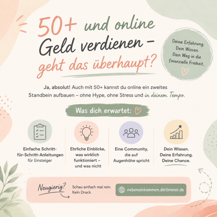 50+ und online Geld verdienen, geht das überhaupt?