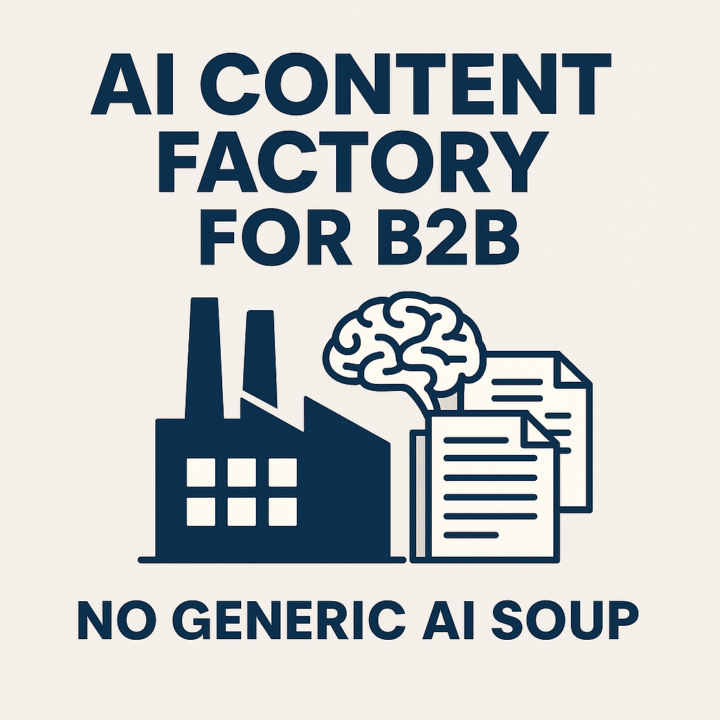Neu: AI Content Factory für B2B 🏭– Pre-Launch & Warteliste