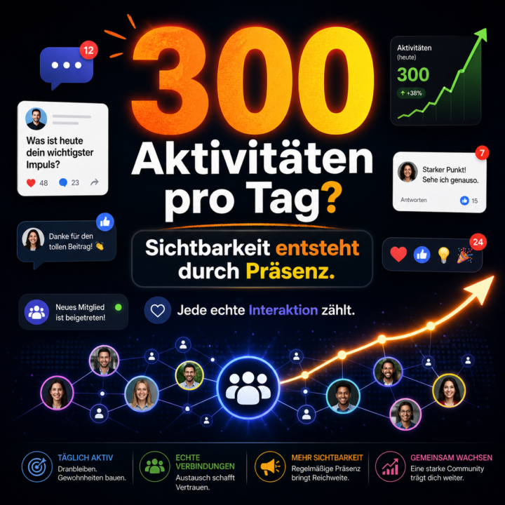 🚀 Wie aktiv bist Du gerade in Deiner eigenen Community?