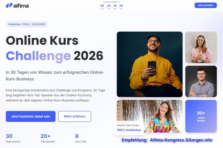 Online Kurs Challenge 2026