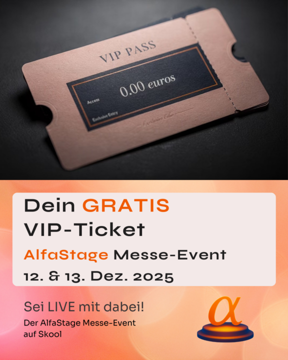 🚀 Einladung: AlfaStage – heute (Sa, 13.12.) unbedingt reinschauen!