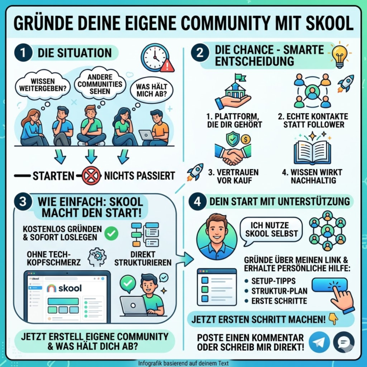 Hast Du schon mal daran gedacht, eine eigene Community zu gründen? 🚀