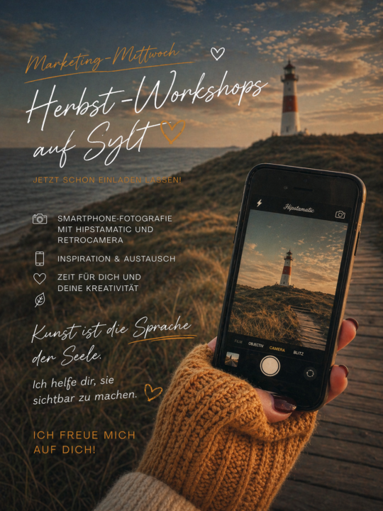 🍂 Marketing-Mittwoch – und ich öffne heute schon den Raum für den Herbst auf Sylt 📸