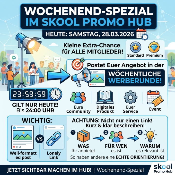 Wochenend-Spezial im skool Promo Hub