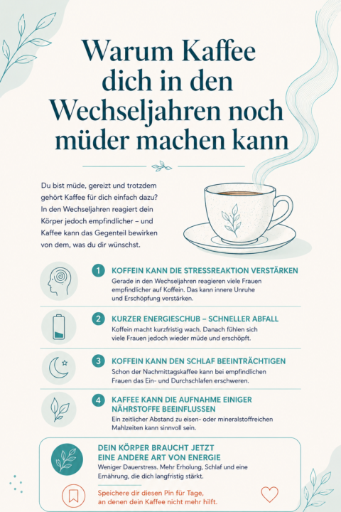 Müdigkeit in den Wechseljahren: Warum Kaffee dich müder macht