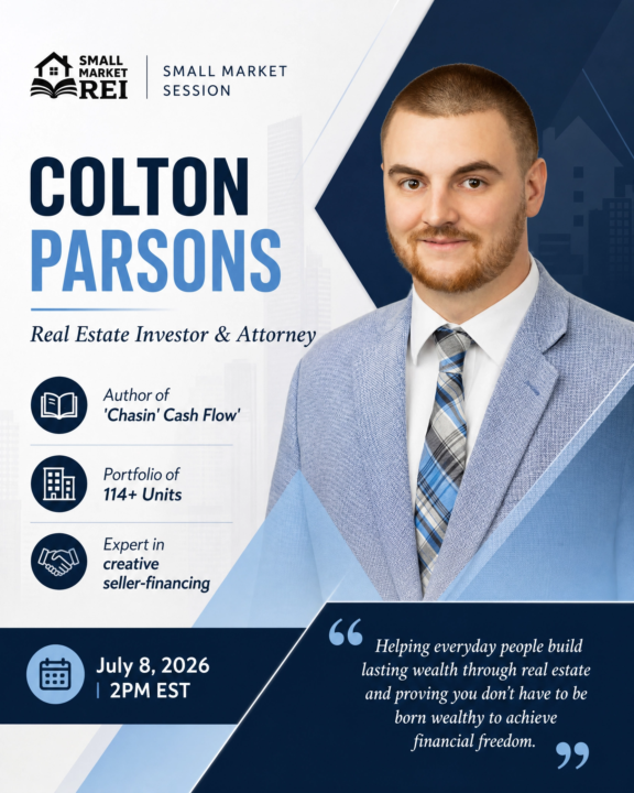Small Market Session This Wednesady @2PM EST 