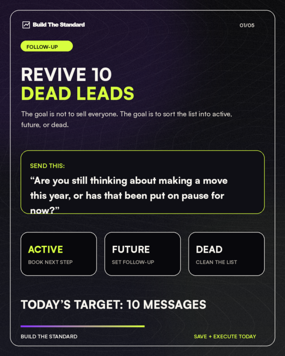 Revive 10 Dead Leads Today