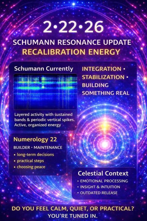 Will showing the Shumann Resonance so you know whats happening around us ❤️🙏
