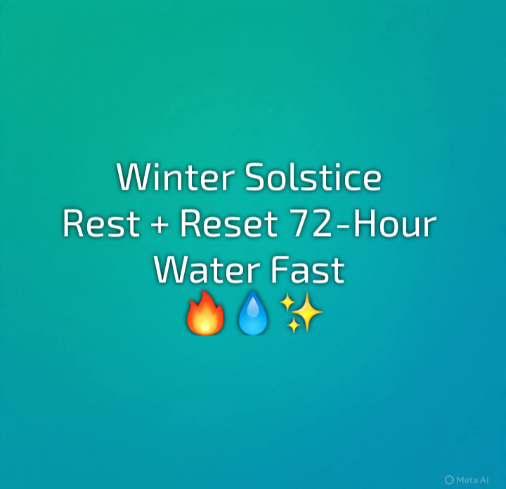 72-Hour Rest + Reset Water Fast ✨🩵