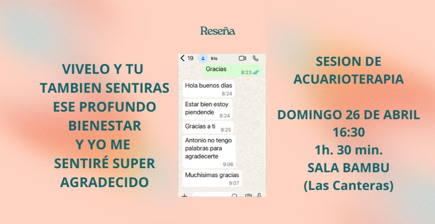 TALLER PRESENCIAL DE "ACUARIOTERAPIA" (RELAJACIÓN)