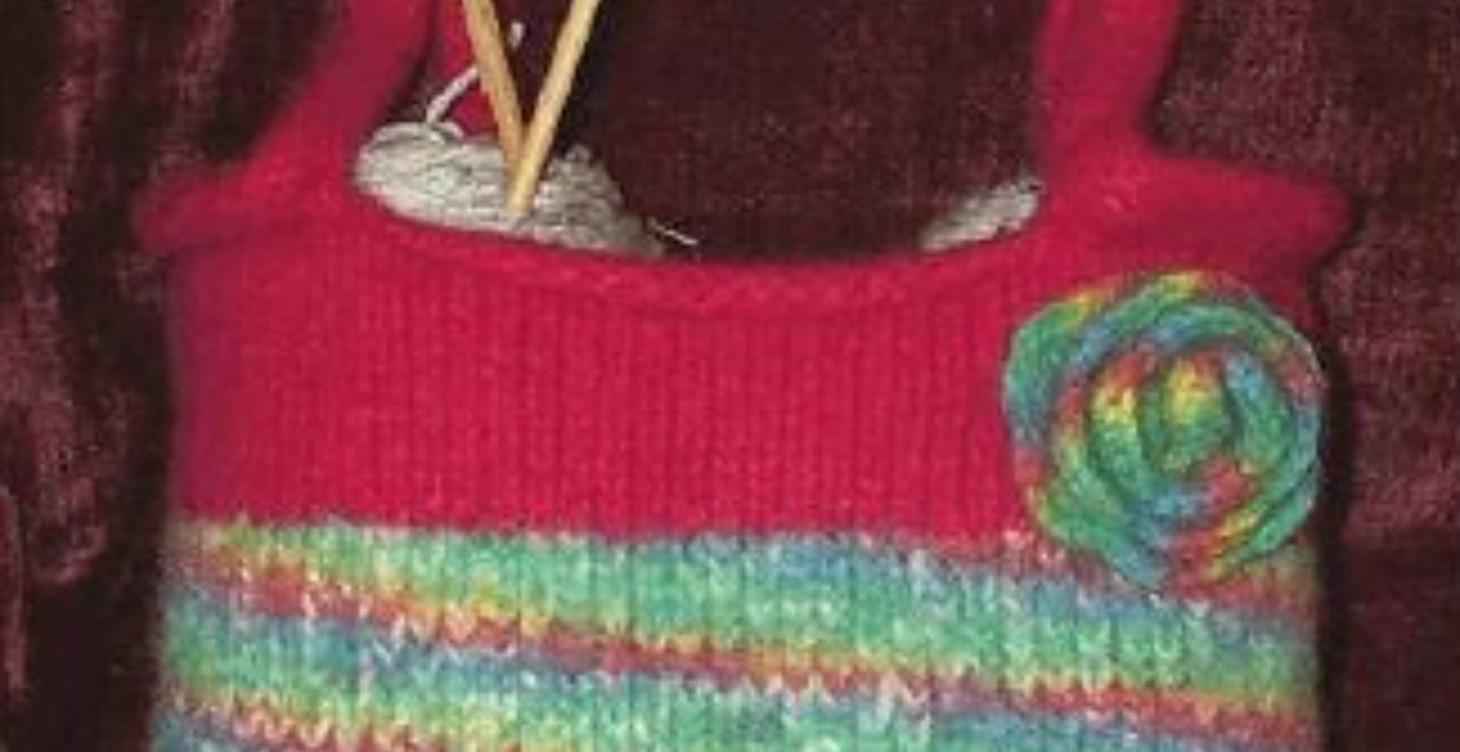 Knitted and Felted Wool Tote Bag Pattern