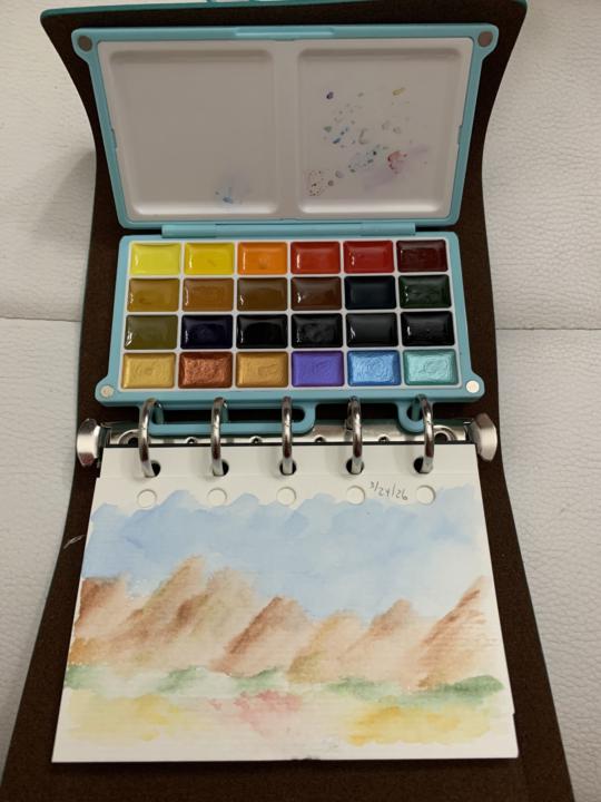 Painting on the train in California 😄