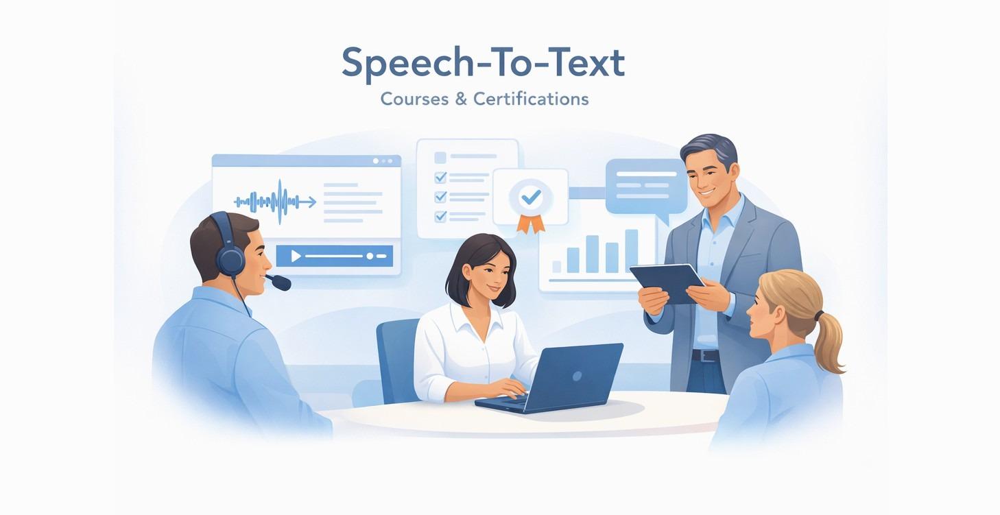Speech-To-Text AI Courses & Certification