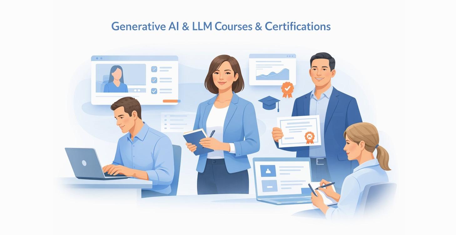 2/3 Generative AI and LLM AI Courses & Certify