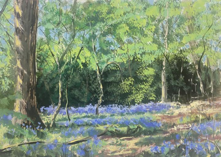 Gouache Paint Along More Bluebells