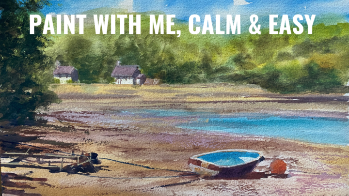 Calm & Easy Paint Along Dittisham Boat