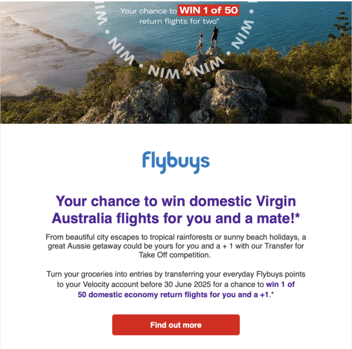 Flybuys & Velocity deal
