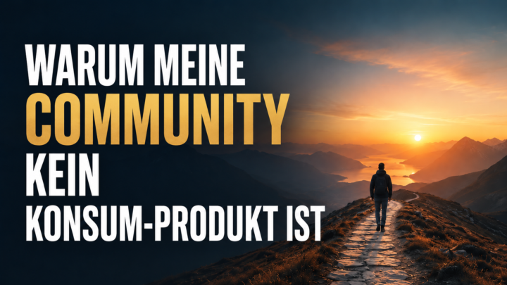 Warum diese Community kein Konsum-Produkt ist
