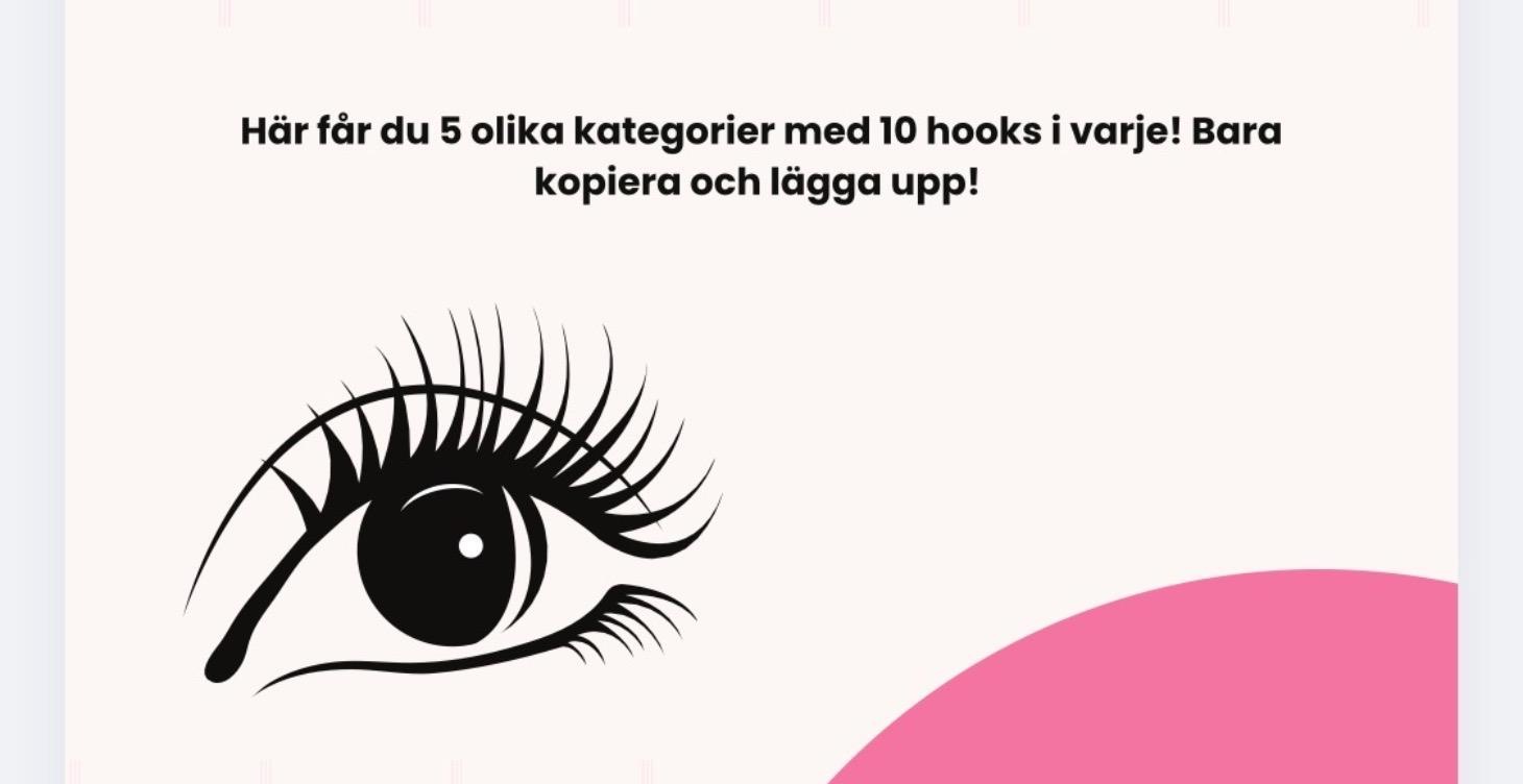 50 Hooks för fransar & bryn