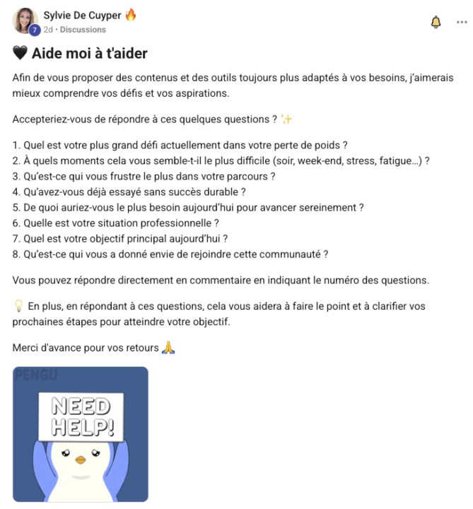 Contenu qui crée de l'engagement
