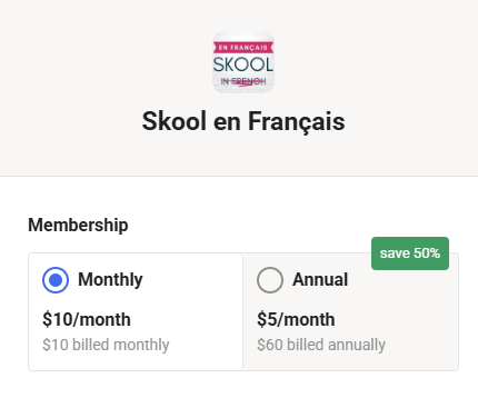 Nouveau: écomonisez 50% sur votre membership annuel
