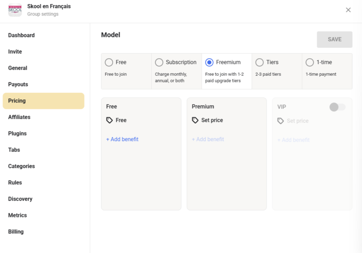 Freemium : les TIERS sont en place! 